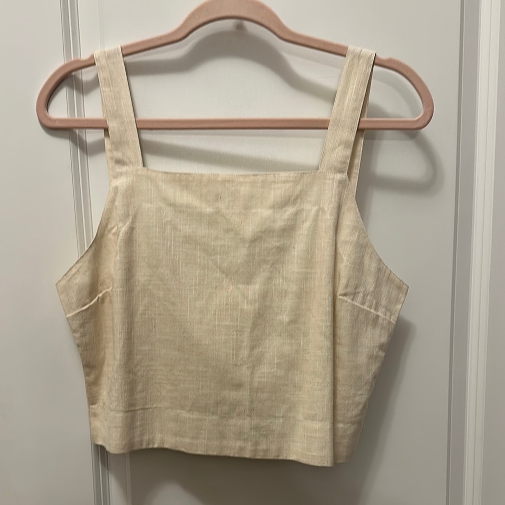 NWT Cream Women's Tank Top by Kings Road size Large